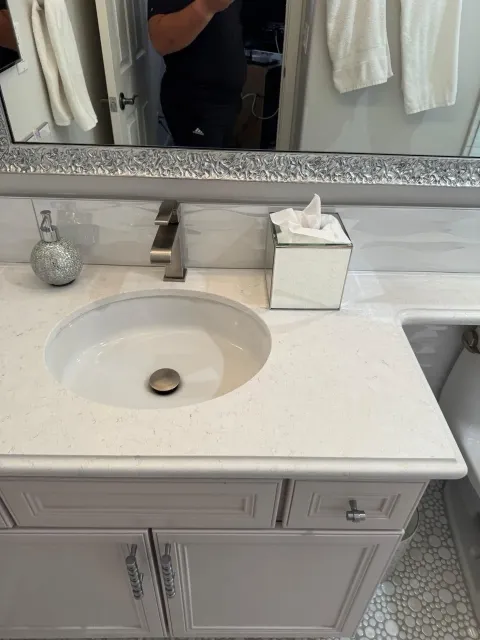 Deep cleaned bathroom in a Metro Atlanta home
