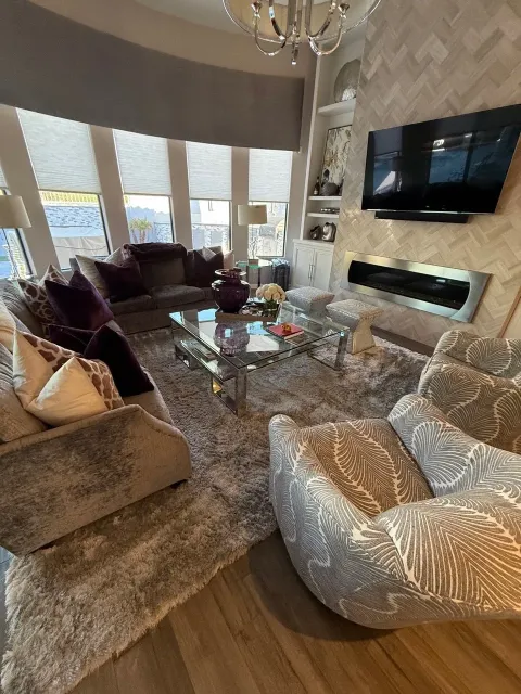 Deep cleaned living room in a Metro Atlanta home